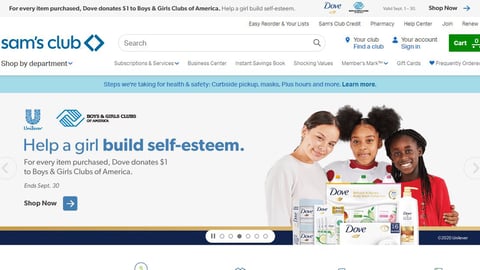 Sam’s Club Dove 'Self-Esteem' Digital Activity